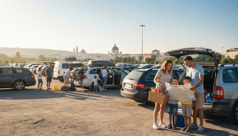 Parking i priprema za porodični izlet u Beogradu