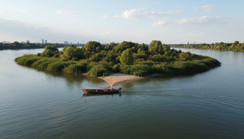 Veliko Ratno ostrvo čamac Veliko Ratno ostrvo čamac